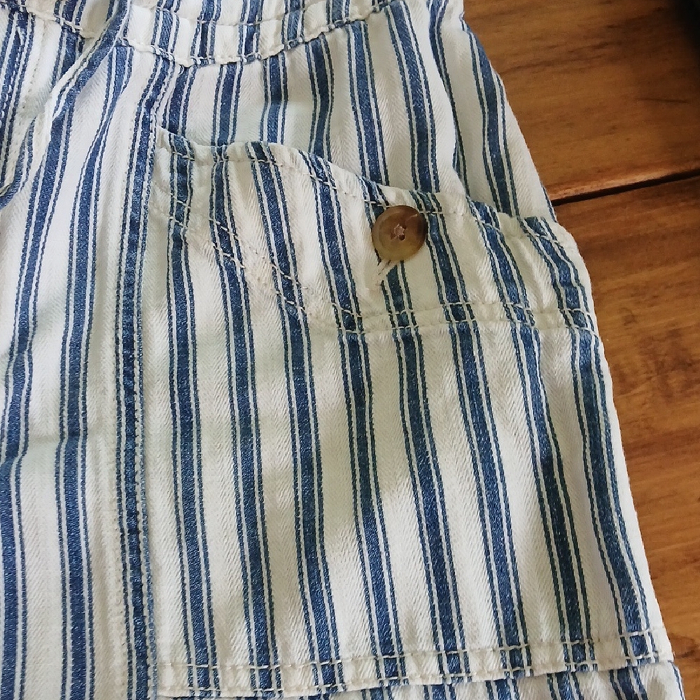 American Eagle Outfitters Blue and White Straight‎ Leg Pants Size 0 - Picture 6 of 8